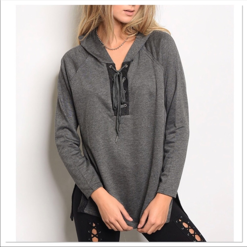 NWOT charcoal hoodie